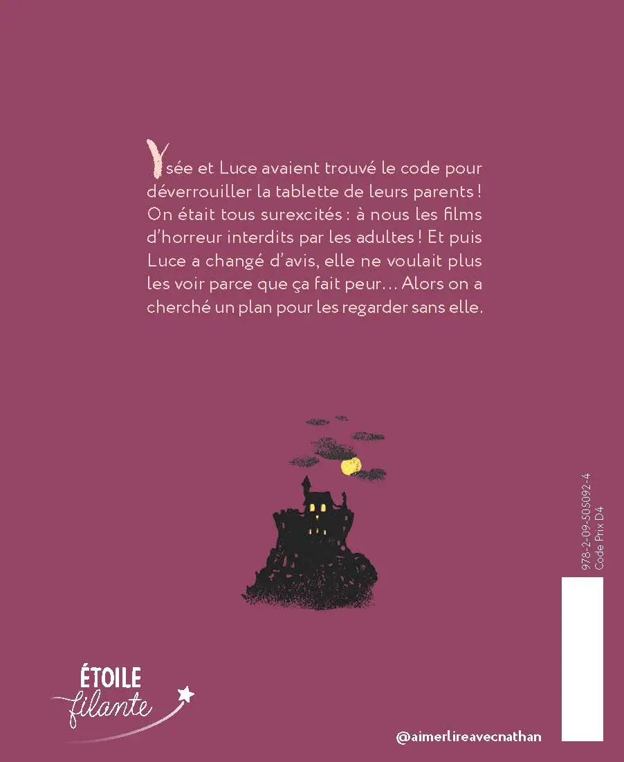 Les Grandes années - Le Manoir de la peur - Amitié et frissons - Roman jeunesse dès 7 ans - Roman - 9782095050924 - Plat 4