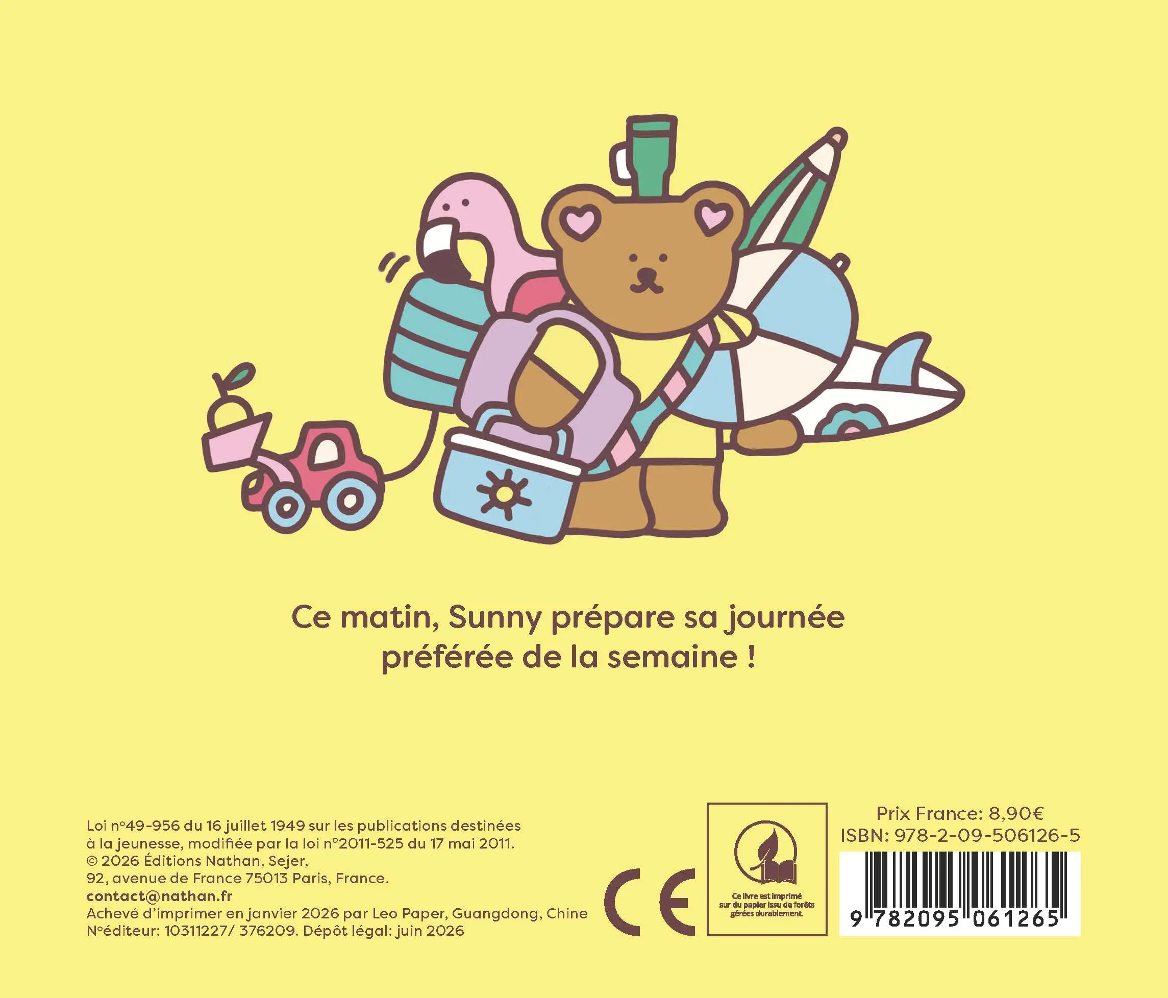 Sunny & ses amis - La journée plage - Un bel album un brin décalé et rempli de tendresse - Album(s) - 9782095061265 - Plat_4