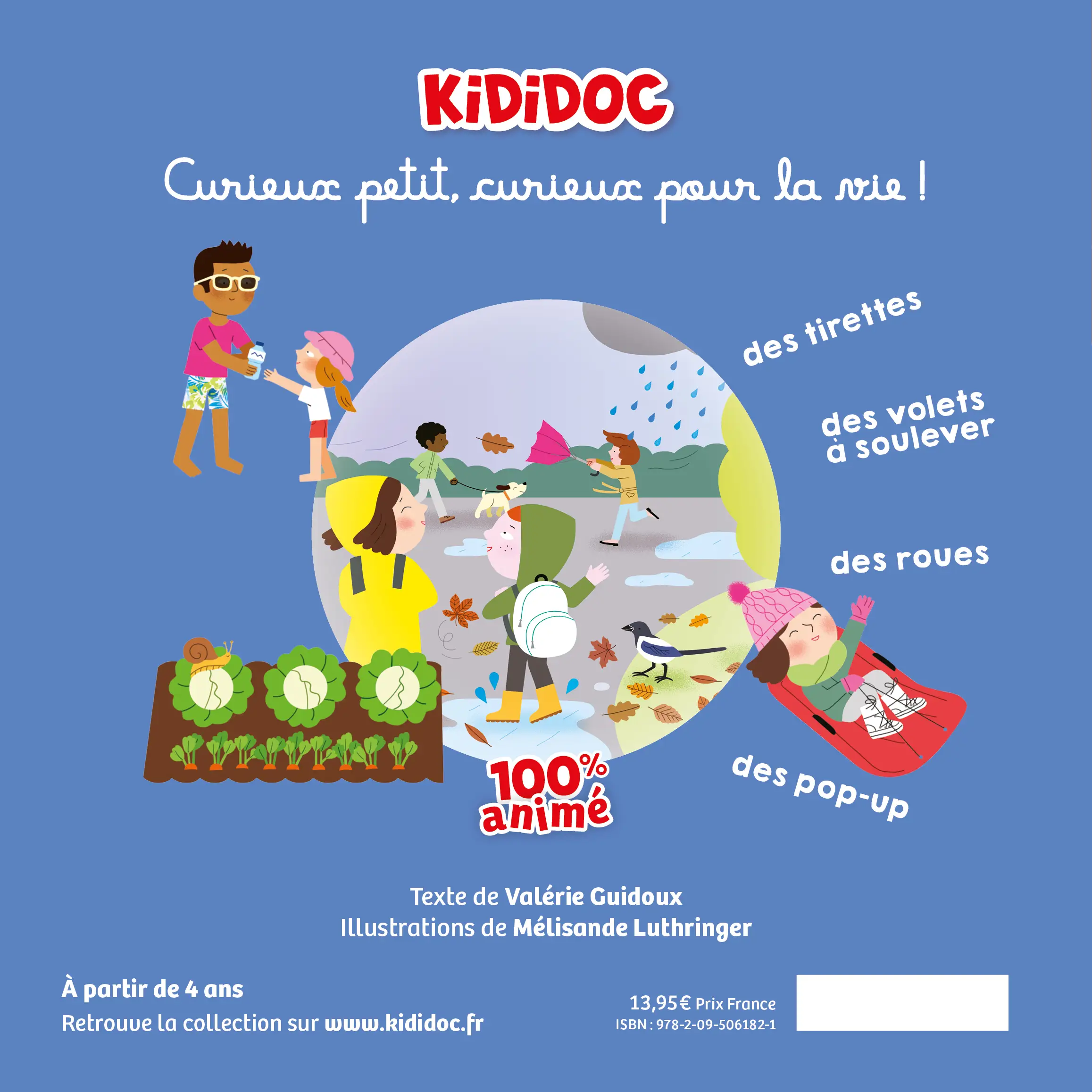 Les 4 saisons - Livre animé Kididoc- Dès 4 ans - Livre documentaire - 9782095061821 - Plat_4