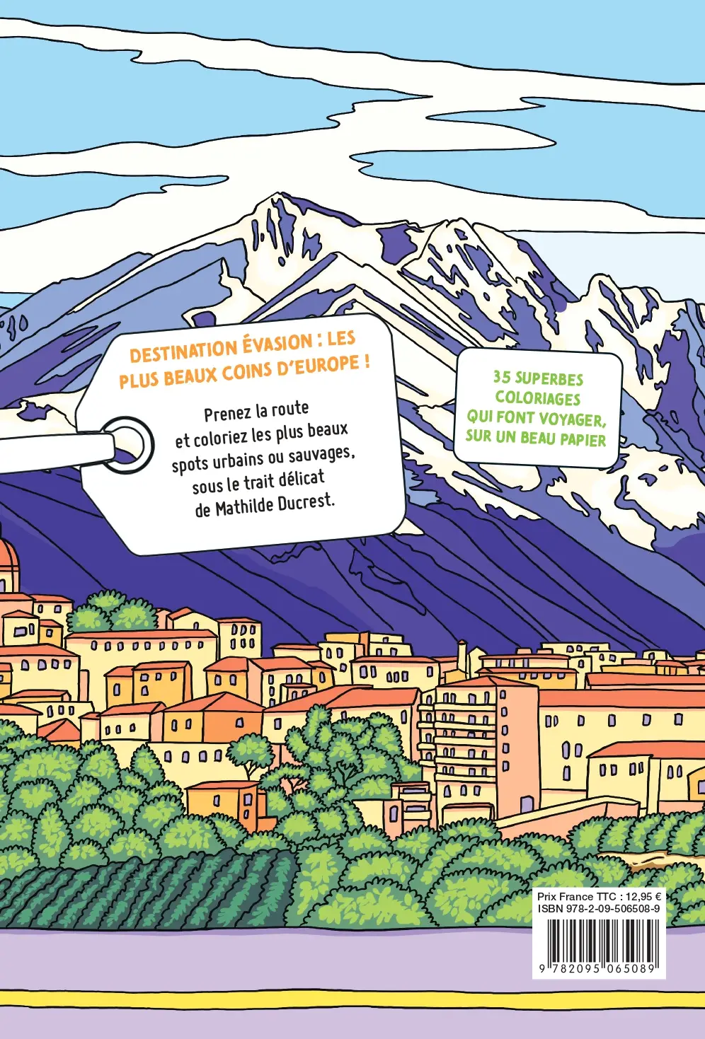 Coloriages - Road Trip ! - Colorier pour s'évader vers les plus beaux coins d'Europe ! - Adulte - Cahier d'activités - 9782095065089 - Plat_4