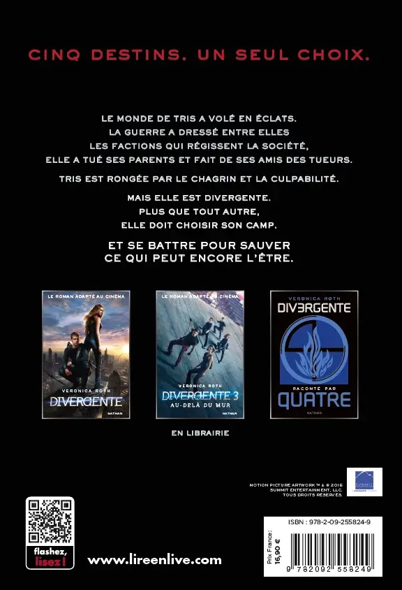 Divergente 2 : L'insurrection - Roman fantastique - Roman - 9782092558249 - plat4