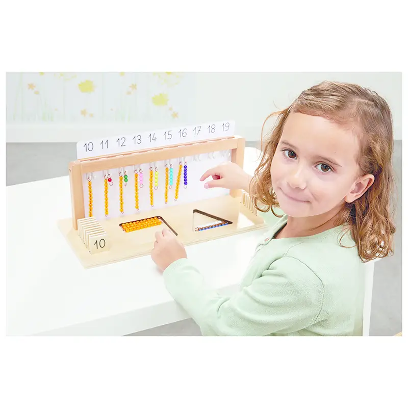 Porte-perles - Activités de 10 à 19 - Coffret pédagogique - 3133099085690 - 