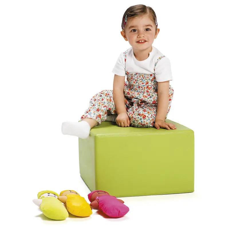 Pouf carré vert - Équipement - 3133093728821 - CATALOGUE