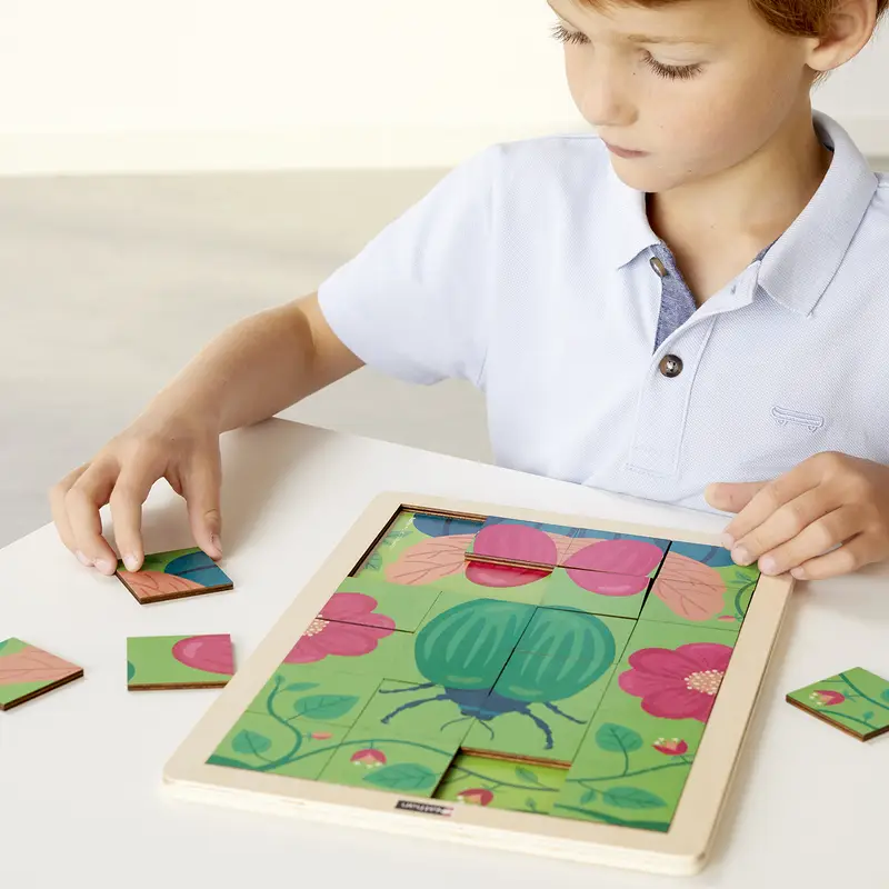 Puzzles magiques 24 pièces - Les animaux - Lot de 4 - Jeu - 3133093872821 - 