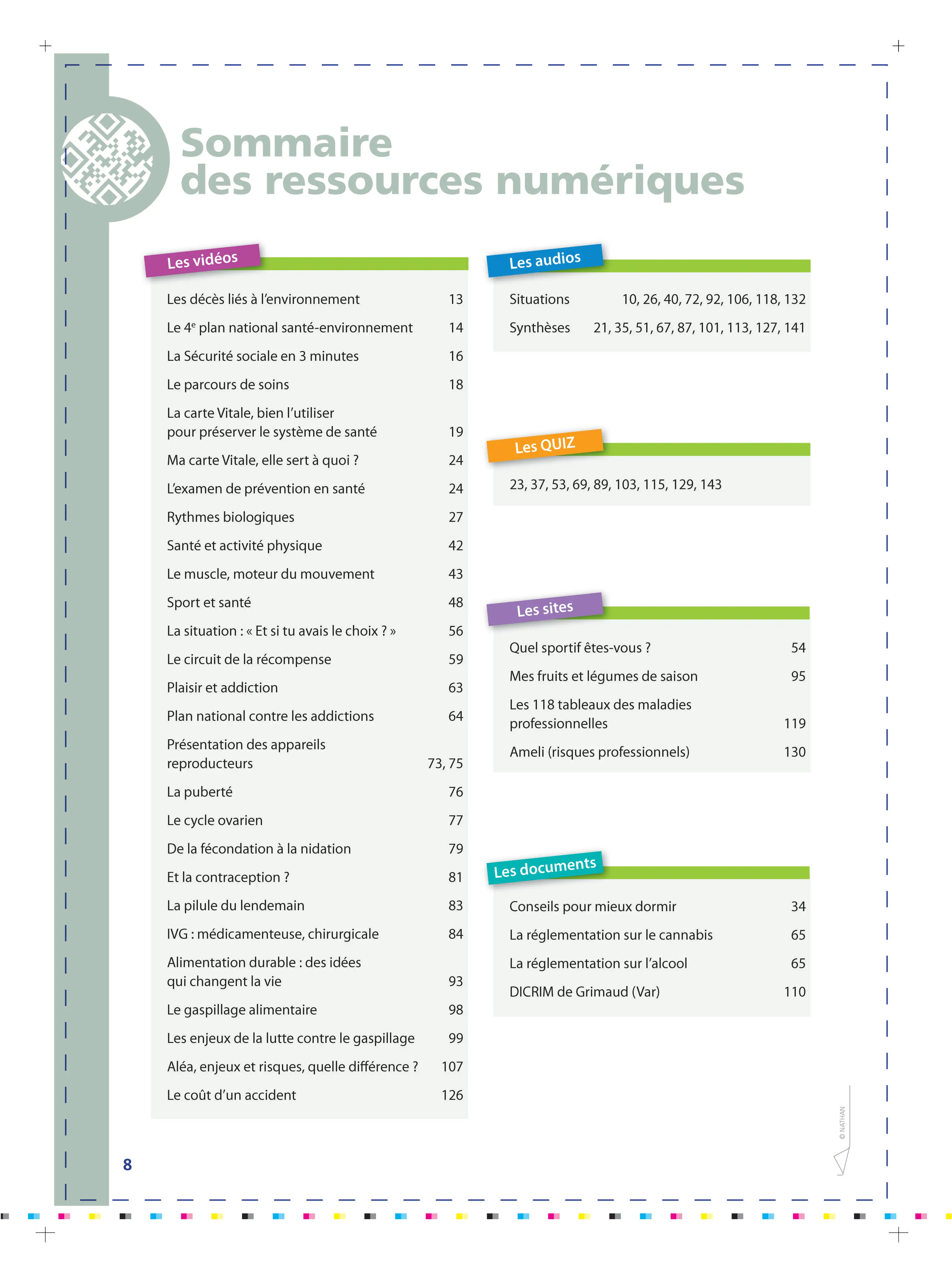 Prévention Santé Environnement - 2de Bac Pro - Coll. Comprendre et agir - Livre + licence numérique i-Manuel 2.0 - 9782091676203 - Ressouces Numériques Page 1
