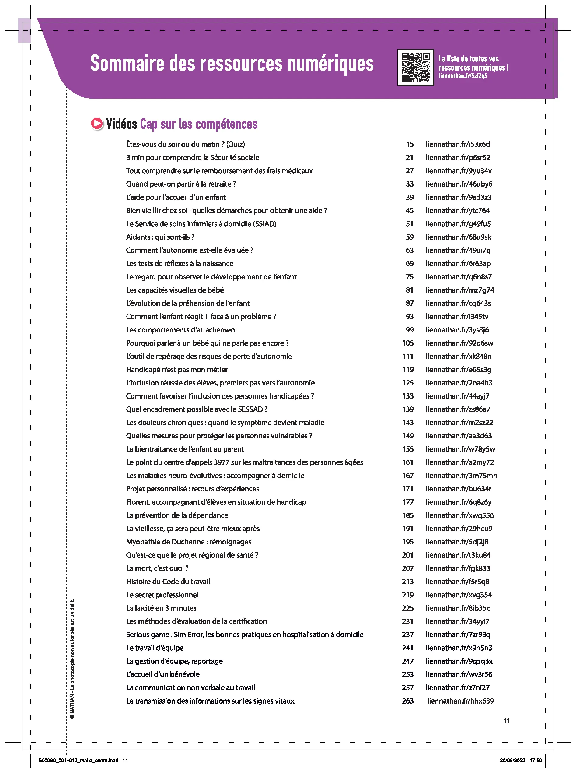 Sciences Médico-Sociales - Blocs 1, 2, 3 et 4 - 2de/1re/Terminale Bac Pro ASSP - Coll. Savoirs et Compétences - Livre + licence numérique i-Manuel 2.0 - 9782095000905 - Ressouces Numériques Page 1