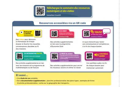 Techniques logistiques - Tome Unique - Bac Pro Logistique - Livre + licence numérique i-Manuel 2.0 - 9782095019563 - Ressouces Numériques Page 1