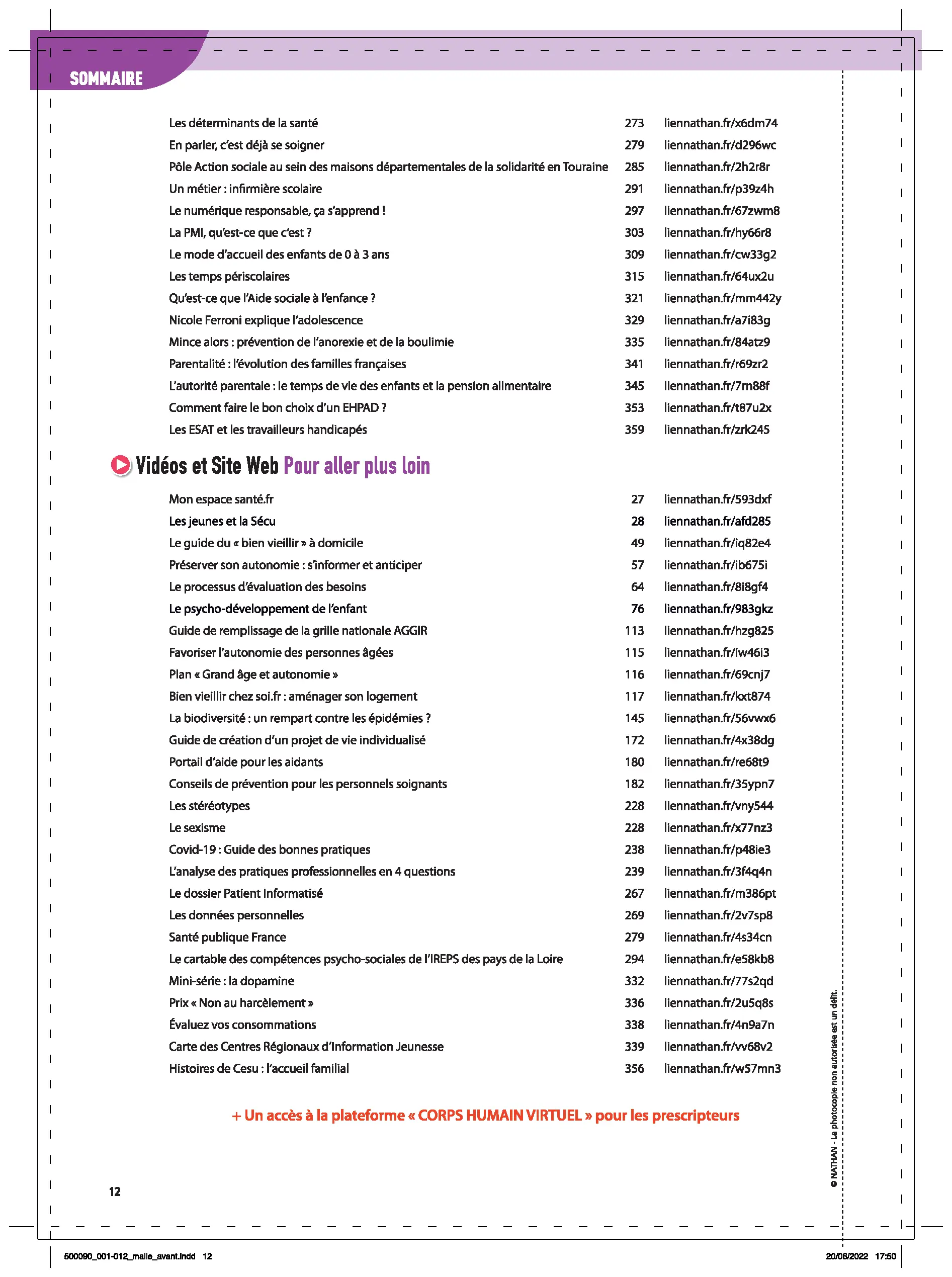 Sciences Médico-Sociales - Blocs 1, 2, 3 et 4 - 2de/1re/Terminale Bac Pro ASSP - Coll. Savoirs et Compétences - Livre + licence numérique i-Manuel 2.0 - 9782095000905 - Ressources numérique Page 2