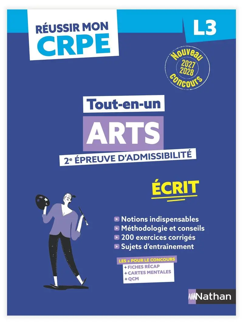Réussir mon CRPE Arts 2e épreuve d'admissibilité L3 écrit 2027 - Livre de pédagogie - 9782095065683