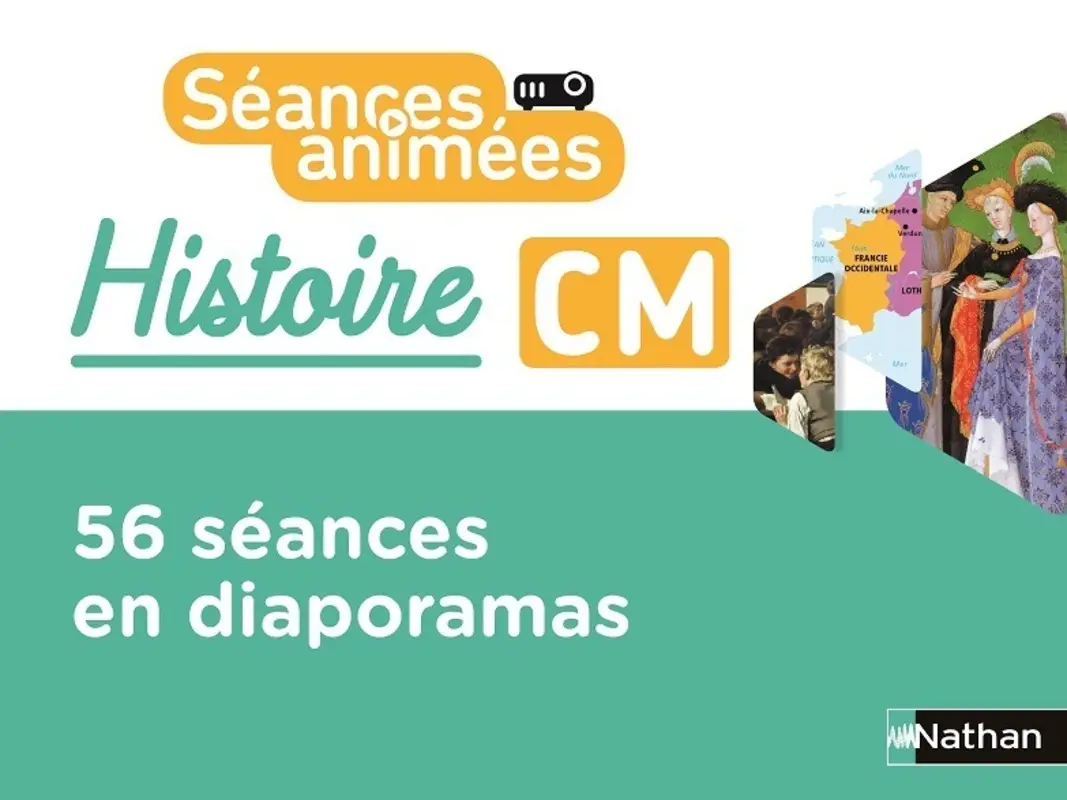 Séances animées - Histoire CM : Guide + 56 séances à vidéoprojeter  - Guide pédagogique bi-média - 9782091242798 - 