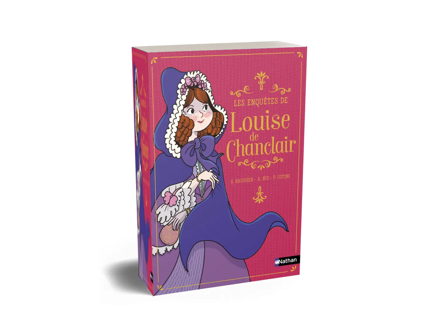 Mystères à Versailles : les enquêtes de Louise de Chanclair -  3 histoires palpitantes à partir de 7 ans - Roman - 9782095034436 - Simulation 3d