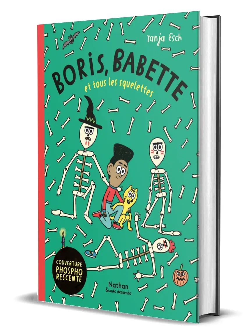 Boris, Babette et tous les squelettes - une BD à l'humour décalé à dévorer à partir de 10 ans - BD - 9782095041618 - Simulation 3d