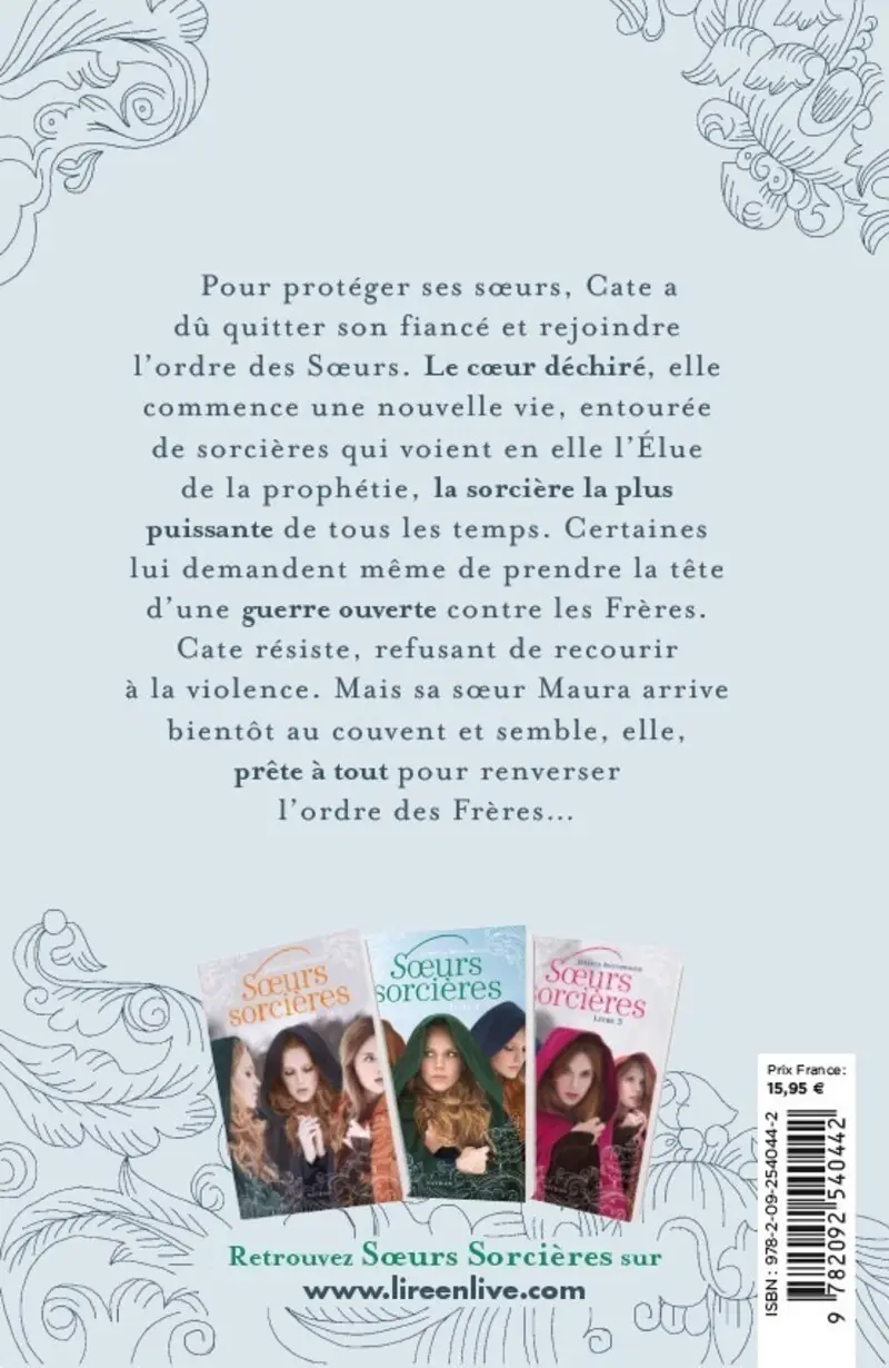 Soeurs sorcières - Livre 2 - Roman Fantasy - Roman - 9782092540442 - Couverture verso