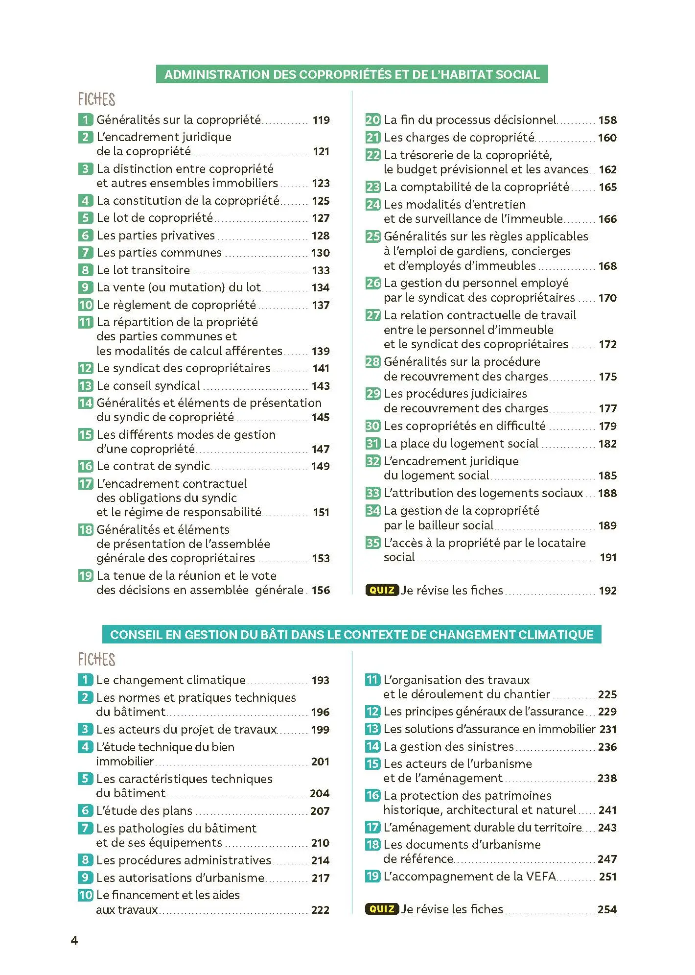 Toutes les matières - BTS Professions immobilières (PI) - Réflexe - Nouveau programme - Examens 2026 et suivants - Livre parascolaire - 9782095038977 - Sommaire 2
