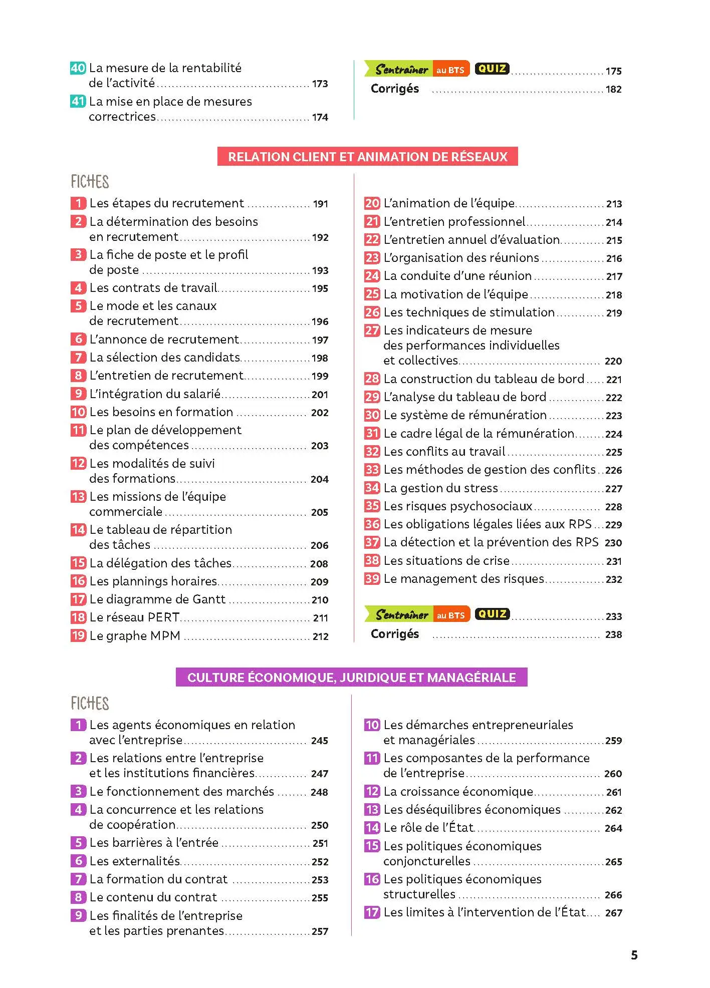 Toutes les matières - BTS MCO - Réflexe - Examen 2026 - Livre parascolaire - 9782095038830 - Sommaire 3