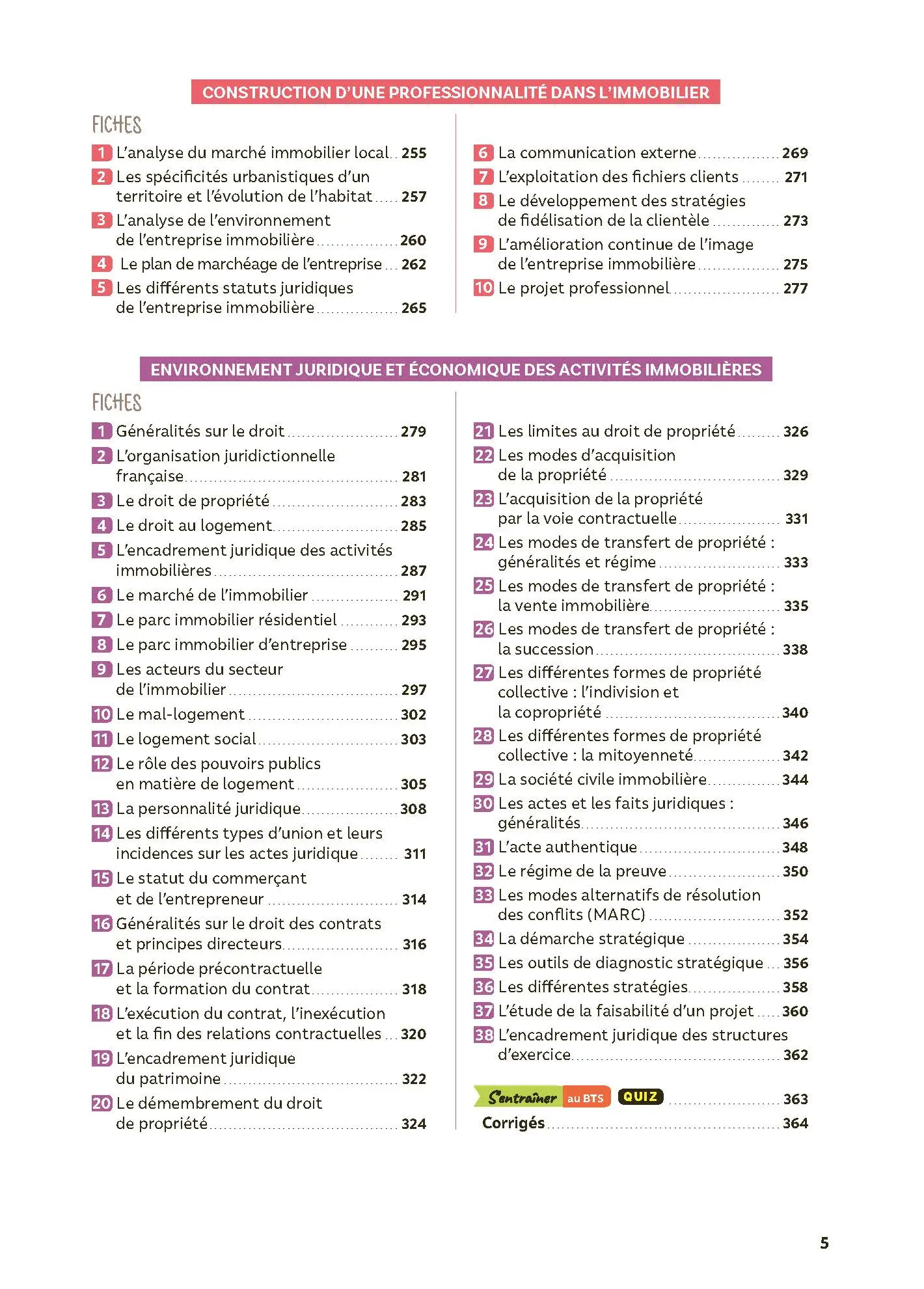 Toutes les matières - BTS Professions immobilières (PI) - Réflexe - Nouveau programme - Examens 2026 et suivants - Livre parascolaire - 9782095038977 - Sommaire 3