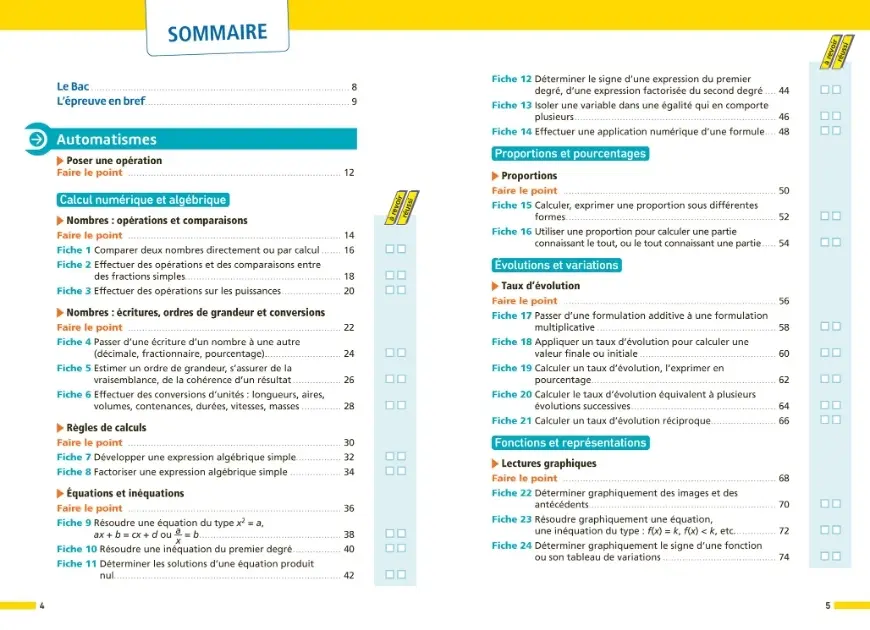 Annales ABC du BAC 2027 - Maths Spécialité Première Générale - 385 QCM, automatismes expliqués, sujets corrigés et préparation complète à l'épreuve anticipée  - Annales - 9782095079765 - sommaire1