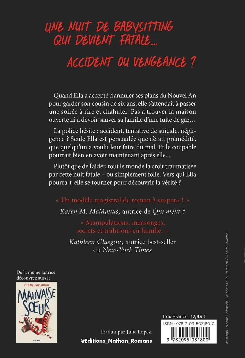 Sous pression - Un thriller page-turner rempli de rebondissements ! - Dès 13 ans - Roman - 9782095031817 - Couverture verso