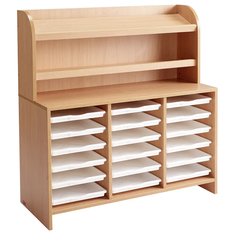 Surmeuble de présentation - Teinte hêtre - Équipement - 3133093721549 - 