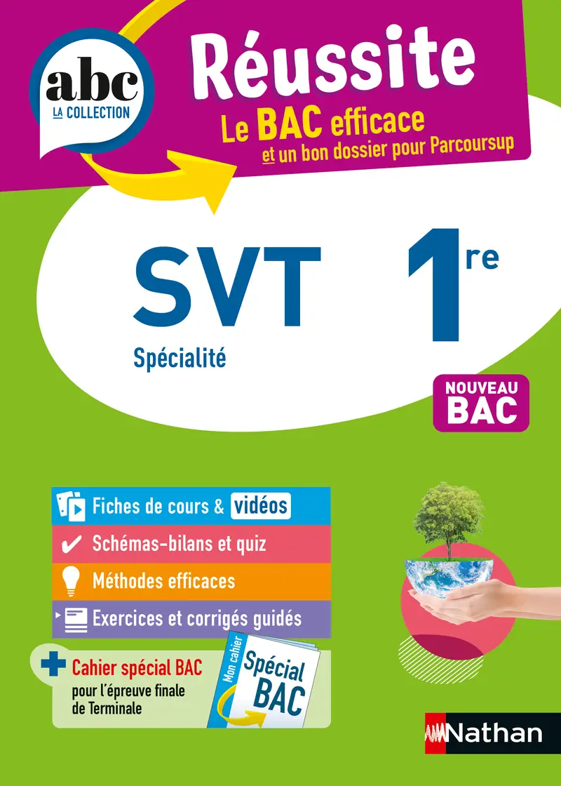 SVT 1re (Sciences de la vie et de la Terre) - ABC Réussite - Bac 2027 - Programme de première 2026-2027 - Enseignement de spécialité - Cours, Méthode, Exercices et Corrigés guidés - EPUB - Livre de cours, méthode et exercices - 9782095014193
