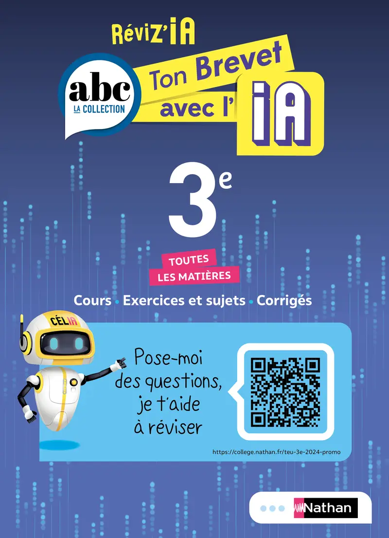 Ton Brevet avec l'IA 3e - Toutes les matières - Reviz'IA - Brevet 2026 - Cours, exercices, sujets corrigés - Livre parascolaire - 9782095038649