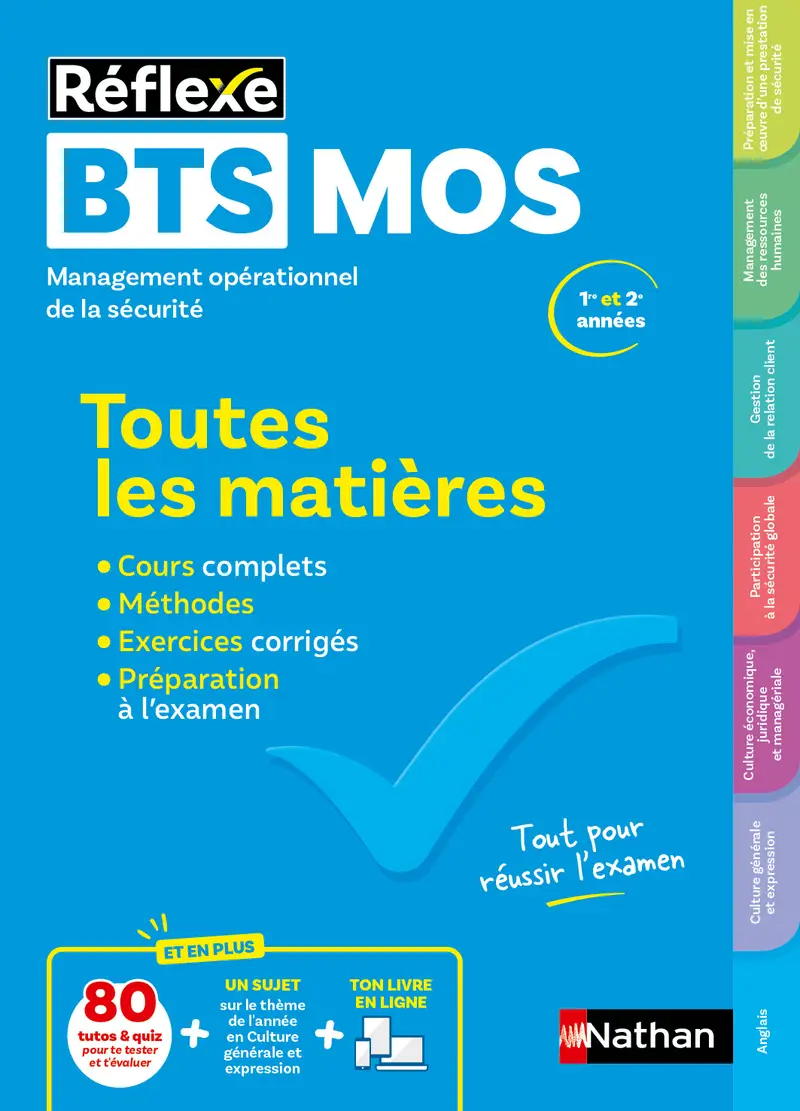 Toutes les matières - BTS MOS - Réflexe - Livre - 9782095072230