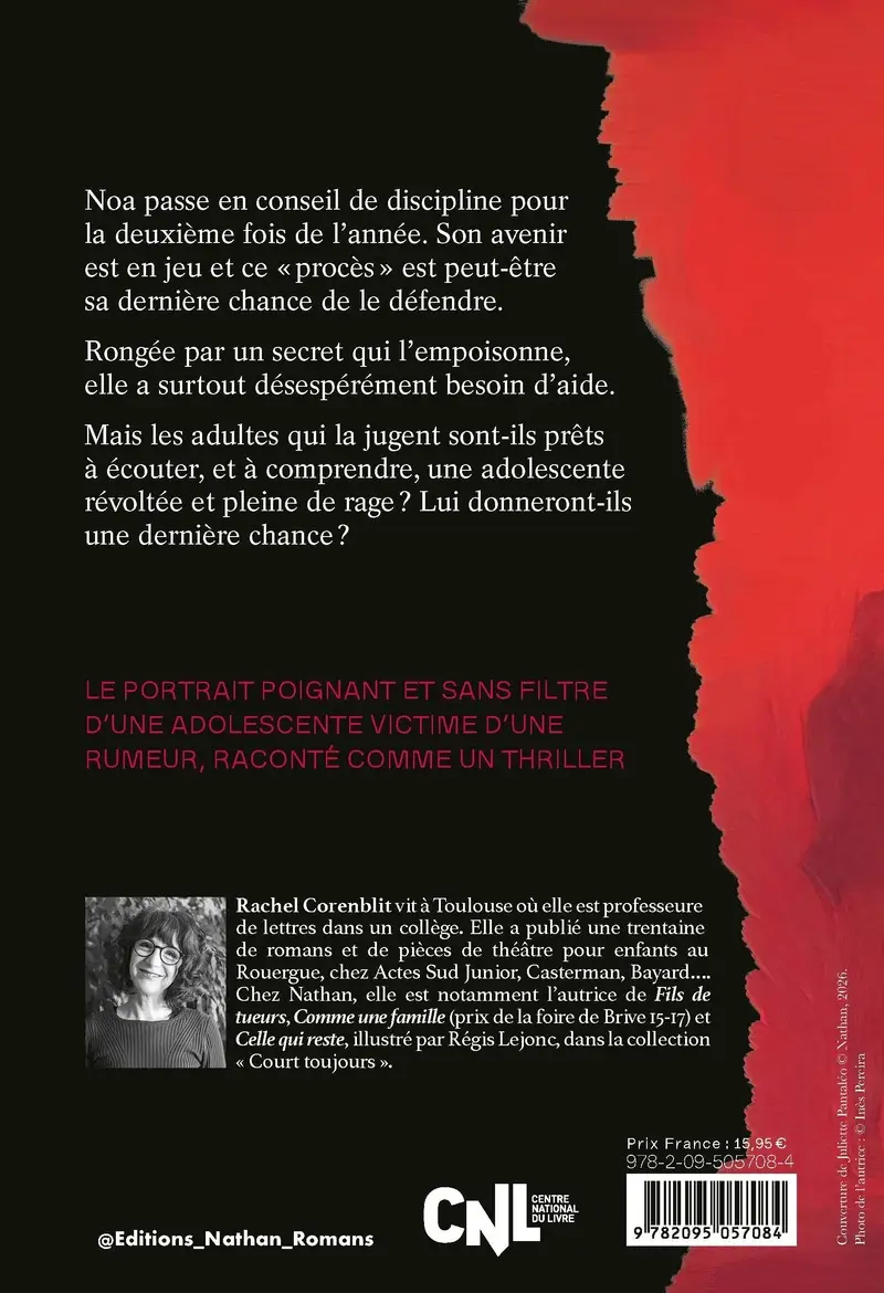 Troisième chance - L'Adolescence avec un grand A - Dès 14 ans - Roman - 9782095057084 - Couverture verso