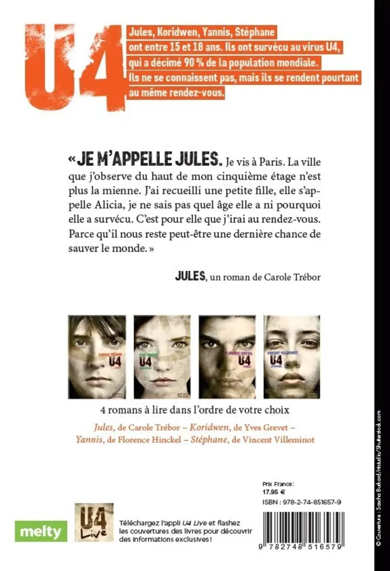U4 Jules - Roman SF/Dystopie - Roman - 9782748516579 - Couverture verso