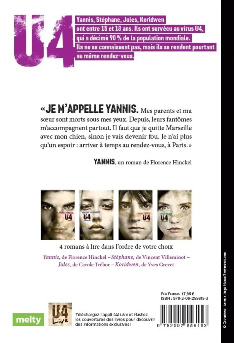 U4 Yannis - Roman SF/Dystopie - Roman - 9782092556153 - Couverture verso