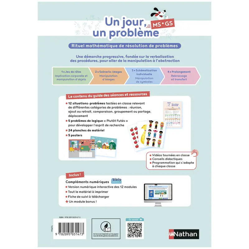 Un jour, un problème MS/GS - Guide pédagogique - 9782095031473 - 