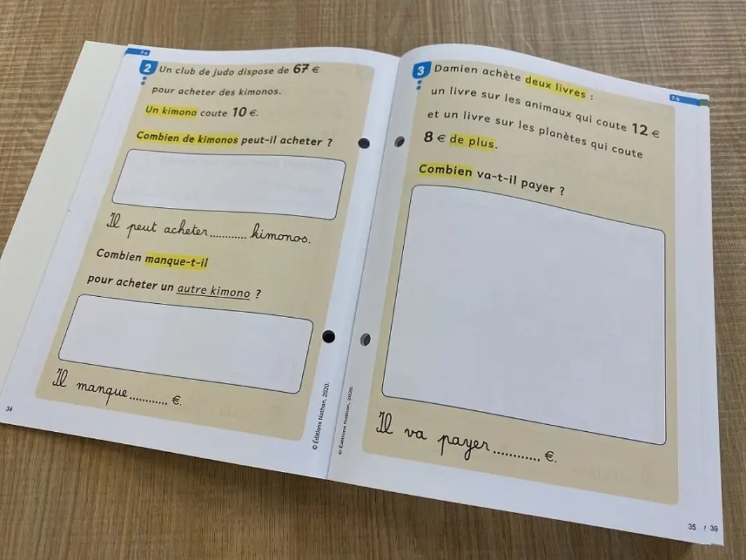 Vivre les maths - Pour les élèves Dys CE2  - Fichier de l'élève - 9782091244211 - 