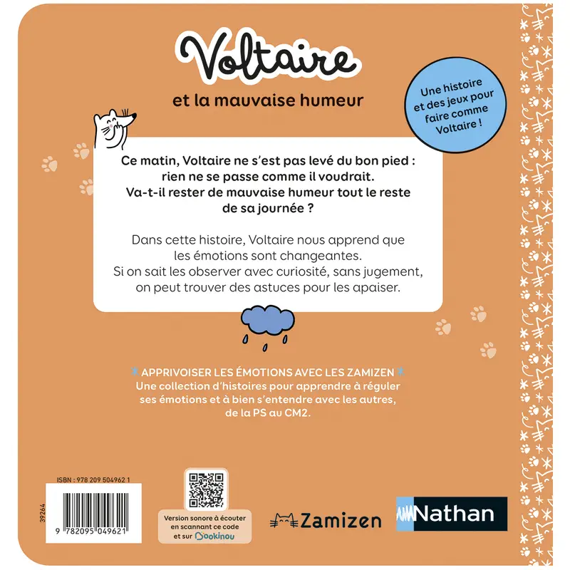 Voltaire et la mauvaise humeur - Album  - Albums - 9782095049621 - Couverture verso