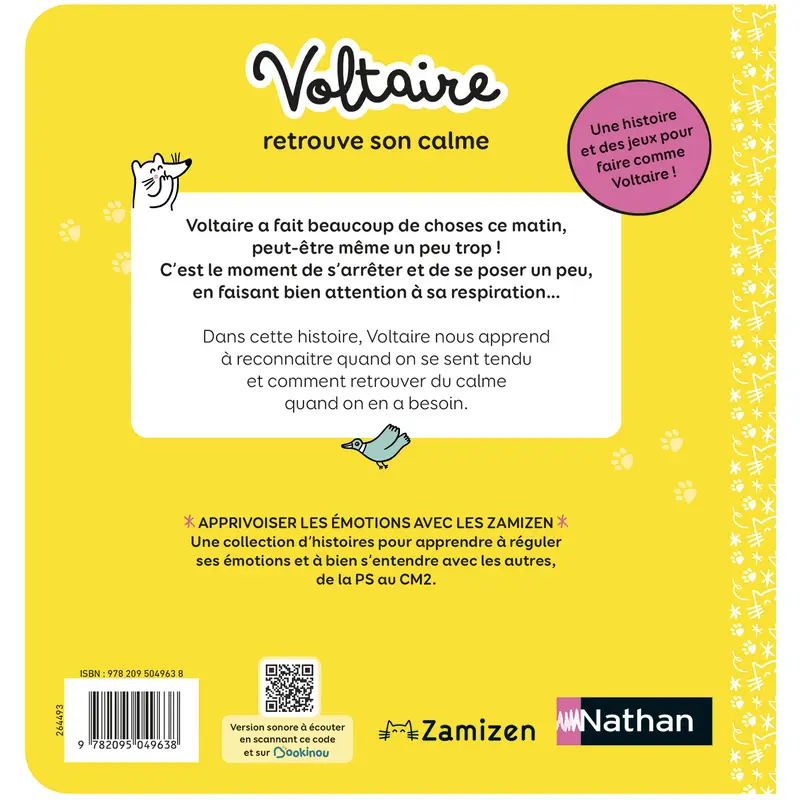 Voltaire retrouve son calme - Album - Albums - 9782095049638 - Couverture verso