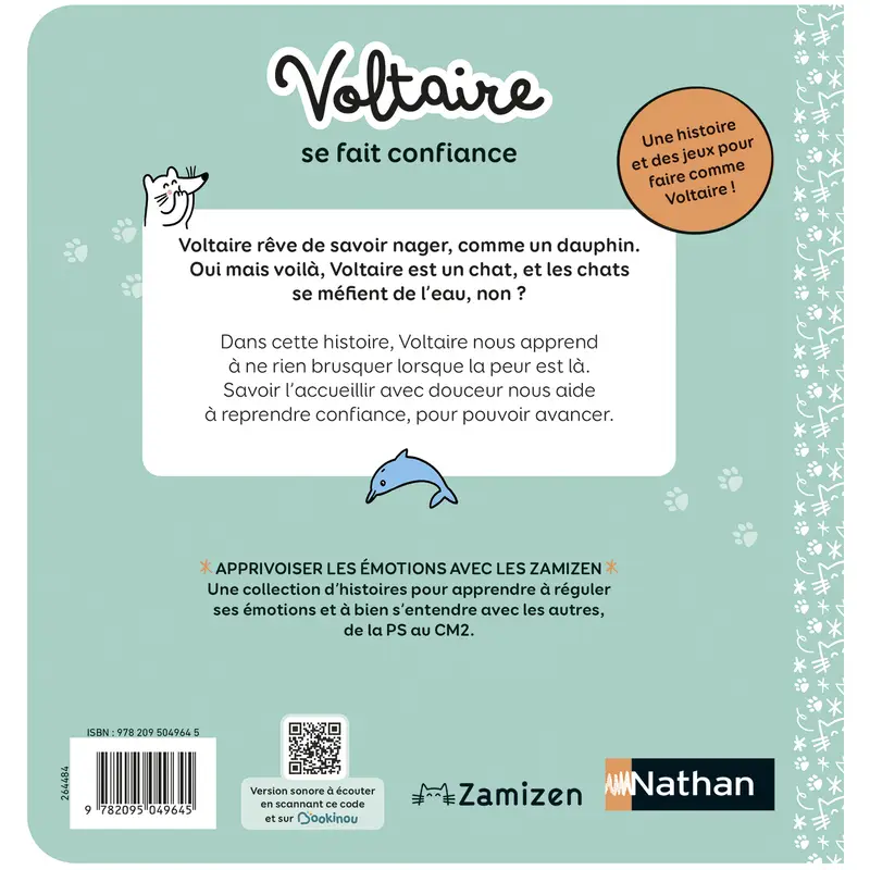 Voltaire se fait confiance - Album - Albums - 9782095049645 - Couverture verso